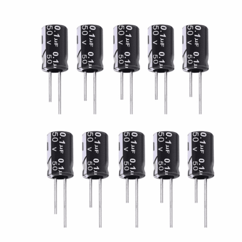 0.1uF 50v Electrolytic Capacitor 10pcs