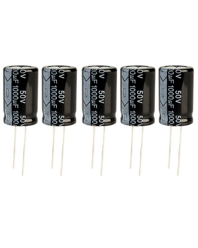 1000uf 50v Electrolytic Capacitors (pack Of 10) 