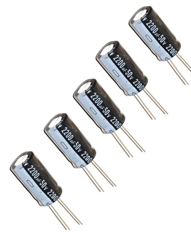 10pcs 2200uf 50v Electrolytic Capacitor Oku Electronics 9811