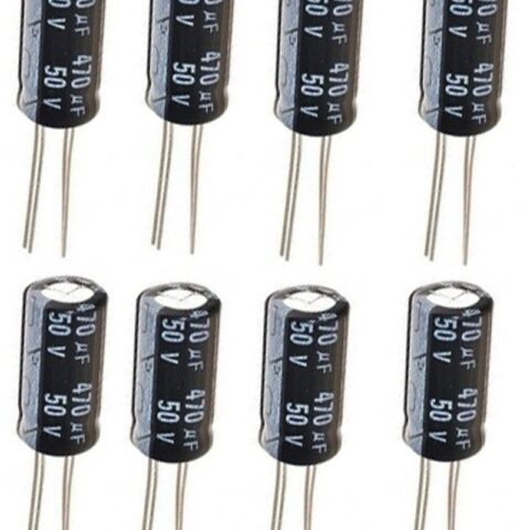 470uF 25v Electrolytic Capacitors (Pack of 10)