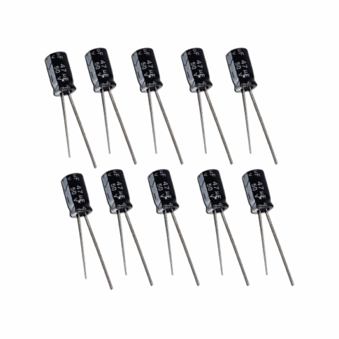 47uF 50v Electrolytic Capacitors (Pack of 10)