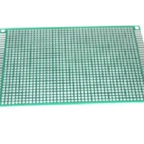 8×12 cm Universal PCB Prototype Board – Double-Sided, 2.54mm Hole Pitch