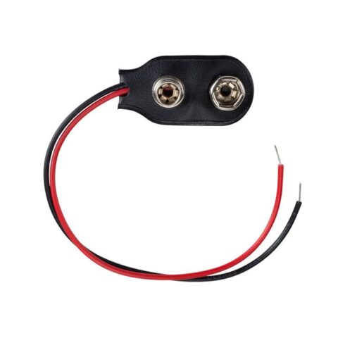 9V Battery Connector with Wire Leads – 10cm Length