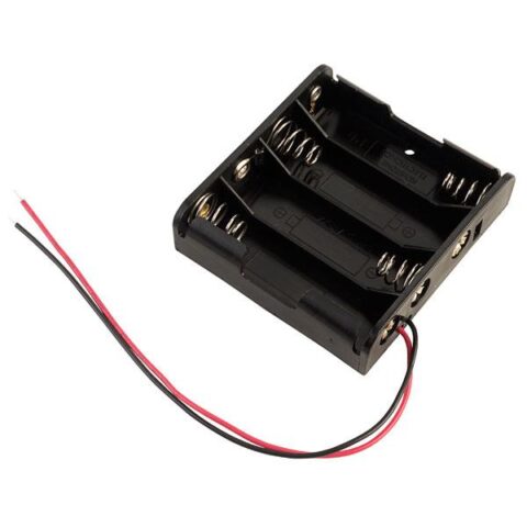 4 × AA Battery Holder Box Without Cover