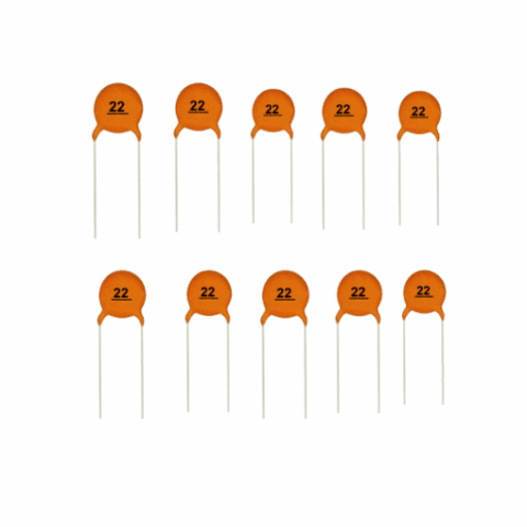 22pF ceramic capacitor - Pack of 10