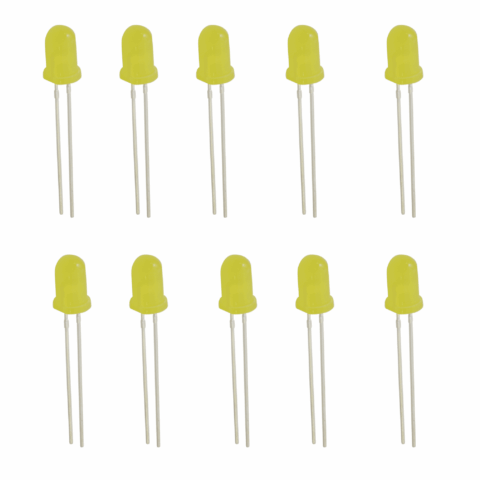 5mm Yellow LEDs - Pack of 10