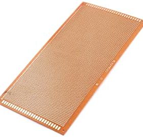 Single Sided Dotted PCB Board 10 x 22cm Brown