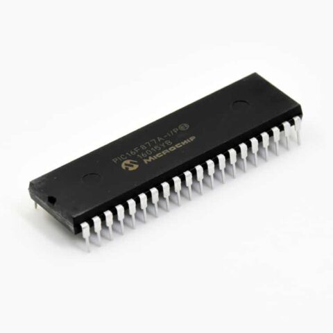 PIC16F877A Microcontroller – 8-bit PIC MCU, DIP-40 Package