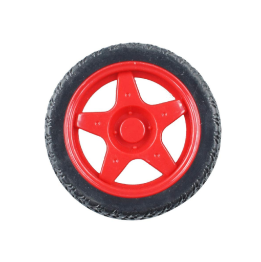 65mm Red Robot Smart Car Wheel