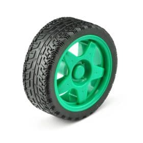 65mm Green Robot Smart Car Wheel
