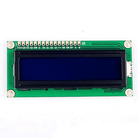 16X2 LCD Display Module(Blue) 5V