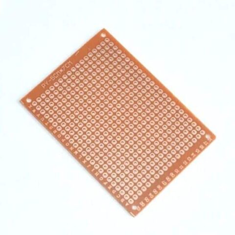 Single Sided Dotted PCB Board 5x7cm Brown