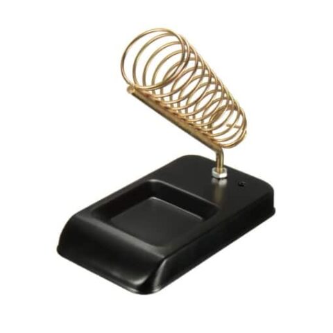 K-Type Soldering Iron Holder – Full Metal with Sponge Tray