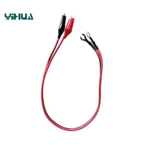 Alligator clips wire with tip-to-gound- rings 380mm