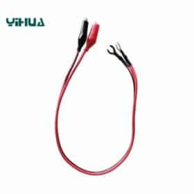 Alligator clips wire with tip-to-gound- rings 380mm