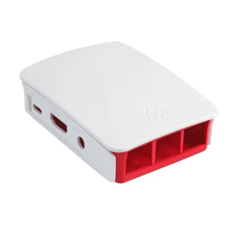 Raspberry 4B White+Yellow ABS Case