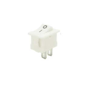 2Pin SPST Mini Boat Rocker Switch 3A 250V White