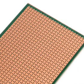 Single Sided Stripboard PCB Board 10x24.5cm Brown
