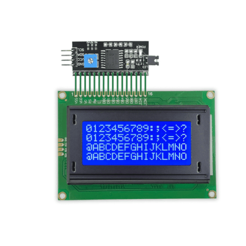 16×4 LCD Blue Screen with I2C Backpack 5V