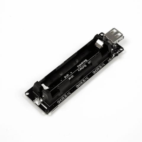 1 x 18650 Lithium Battery Charger Shield V8 - Slot, 5V/3A, 3V/1A, Micro USB with Overcharge Protection