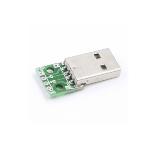 USB Male Head to DIP 2.54mm Direct 4P Adapter Board