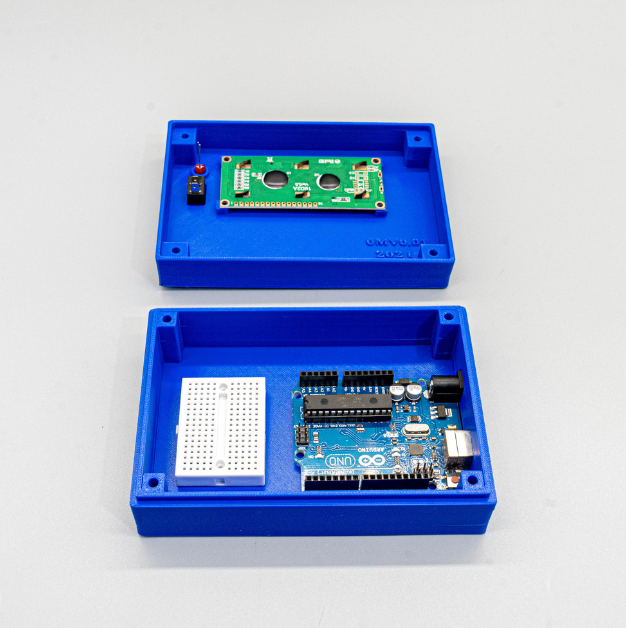 Project Enclosure for Arduino Uno, 16×2 LCD, and Switch – Blue (135mm × 90mm × 45mm) - Image 5