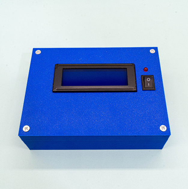 Project Enclosure for 20×4 LCD, Arduino Uno, and SPDT Rocker Switch – Blue Color - Image 2