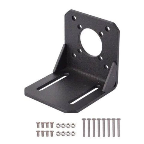 Steel Material L Mounting Bracket for NEMA17 Stepper Motor