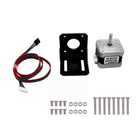 NEMA 17 Stepper Motor with Steel L-Mounting Bracket