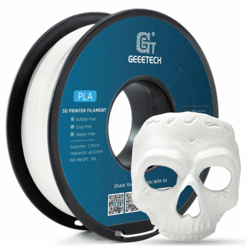 Geeetech PLA 3D Printing Filament - White, 1.75mm, 1kg Spool