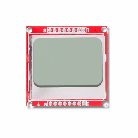 Red Nokia 5110 84x48 LCD Shield Module with Blue Backlight