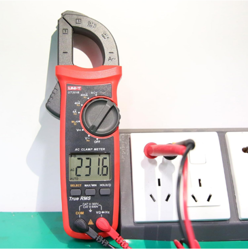 UT201 LCD Digital Clamp Multimeter – Ohm, DC/AC Current, and Voltmeter