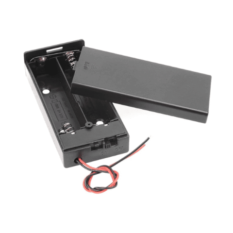 2 x 18650 Battery Holder with Cover & ON/OFF Switch