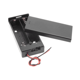 2 x 18650 Battery Holder with Cover & ON/OFF Switch