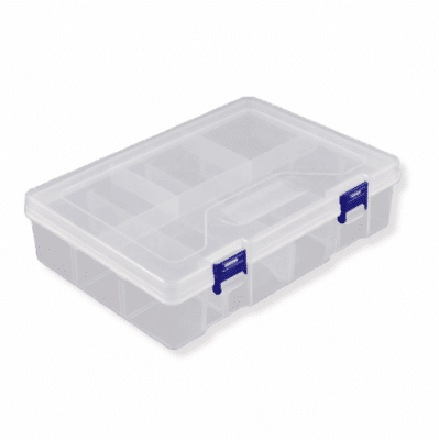 Two-Layer Storage Box (23.4 × 16.8 × 6.2 cm)