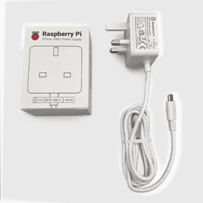 Raspberry Pi 15W USB-C Power Supply – UK Plug