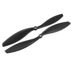 10x4.5 Drone Propeller (1045) – 1 Pair White CW/CCW Quadcopter Blades with 6mm Aperture
