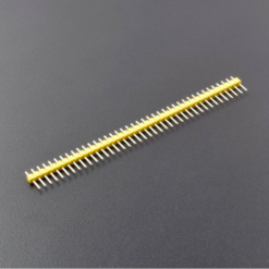 2.54mm 1×40 Male Pin Header Strip – Single Row Yellow Breakaway Connector