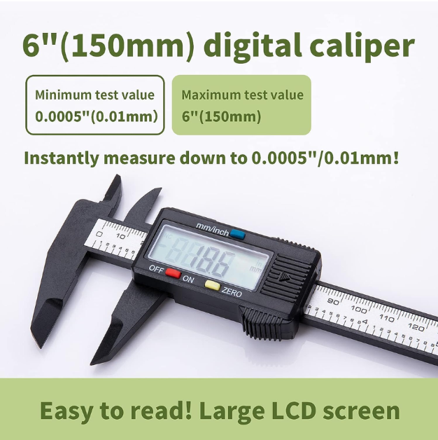 0–150mm Plastic Digital Display Vernier Caliper with Storage Box (Battery Included) - Image 3