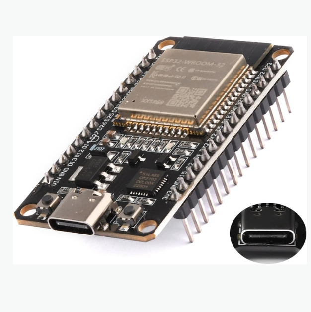 ESP-WROOM-32 ESP-32S WiFi + Bluetooth Development Board (CP2102, 30-Pin, Type-C) - Image 2